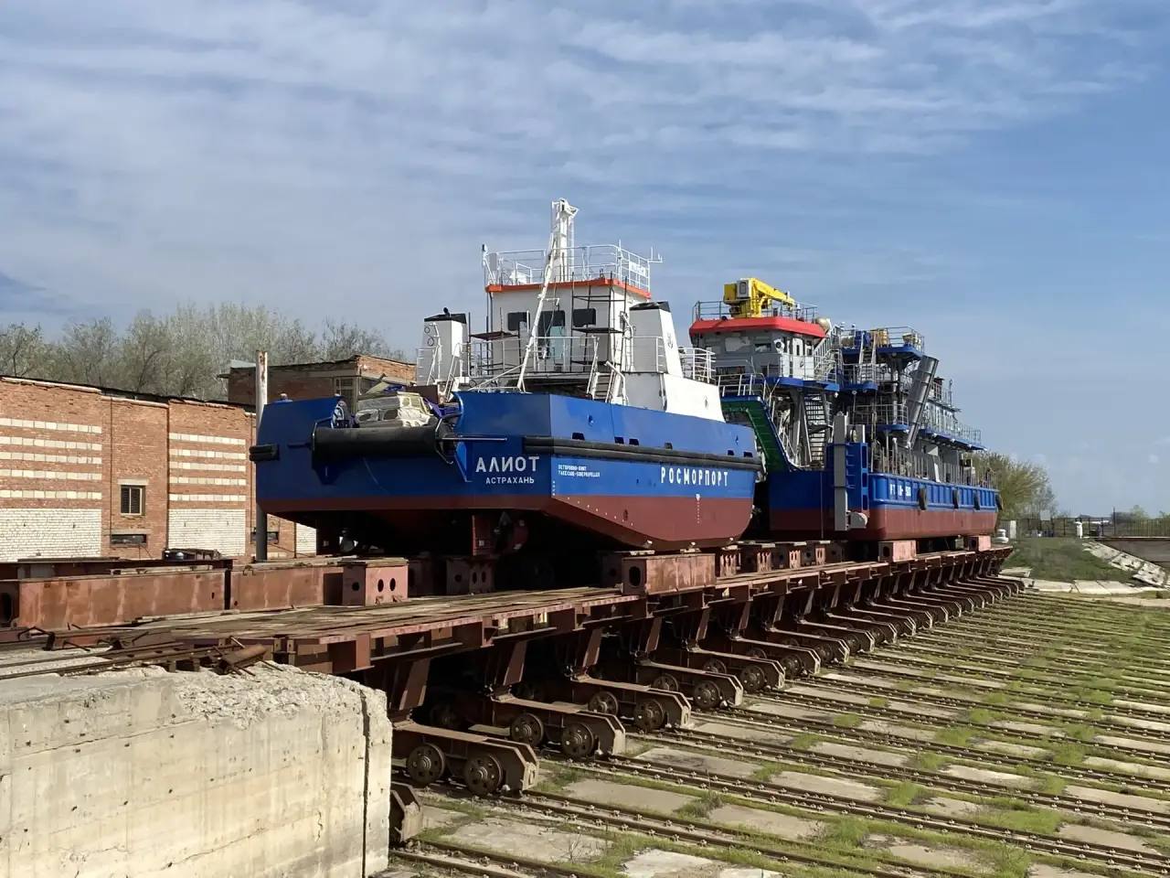Второе судно обеспечения проекта FPW1 «Алиот» сошло со стапелей в Астрахани