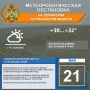 Метеорологическая обстановка на 21 мая