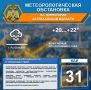 Метеорологическая обстановка на 31 мая
