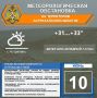 Метеорологическая обстановка на 10 июня