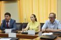 Сегодня председатель регионального избиркома Владимир Золотокопов провел рабочее совещание с членами территориальных избирательных комиссий в режиме видео-конференц-связи