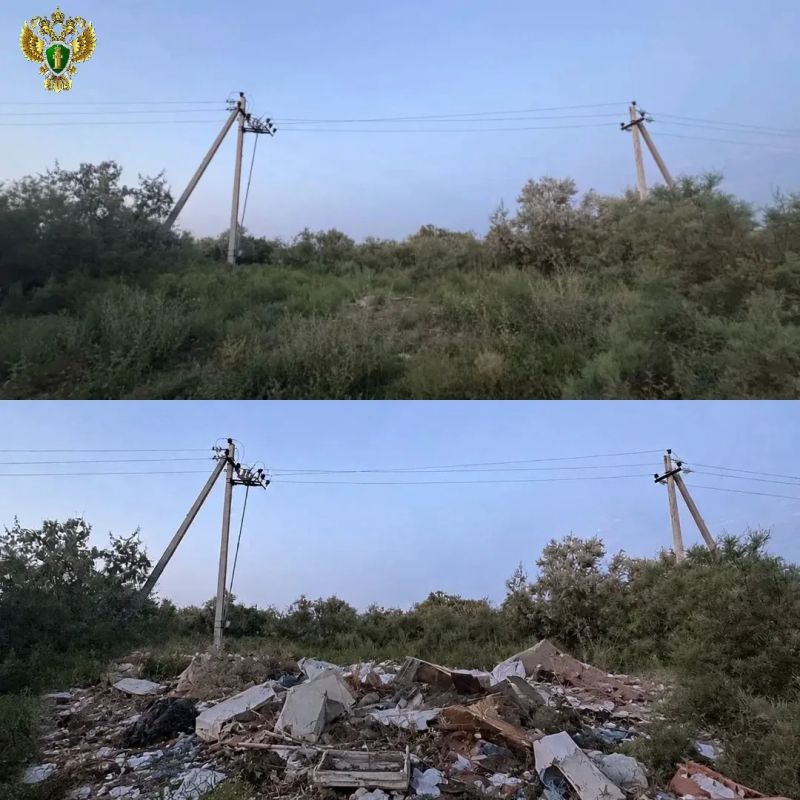 Прокуратура добилась уборки масштабных стихийных свалок в Володарском районе