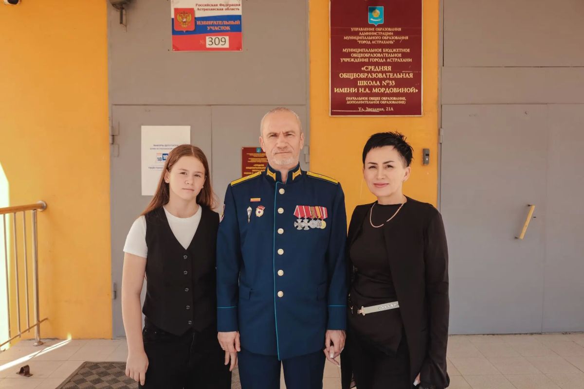 Ветераны СВО приняли участие в голосовании в Астраханской области Ветераны СВО приняли участие в голосовании в Астраханской области